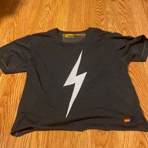 Aviator Nation gray tee size small barely worn